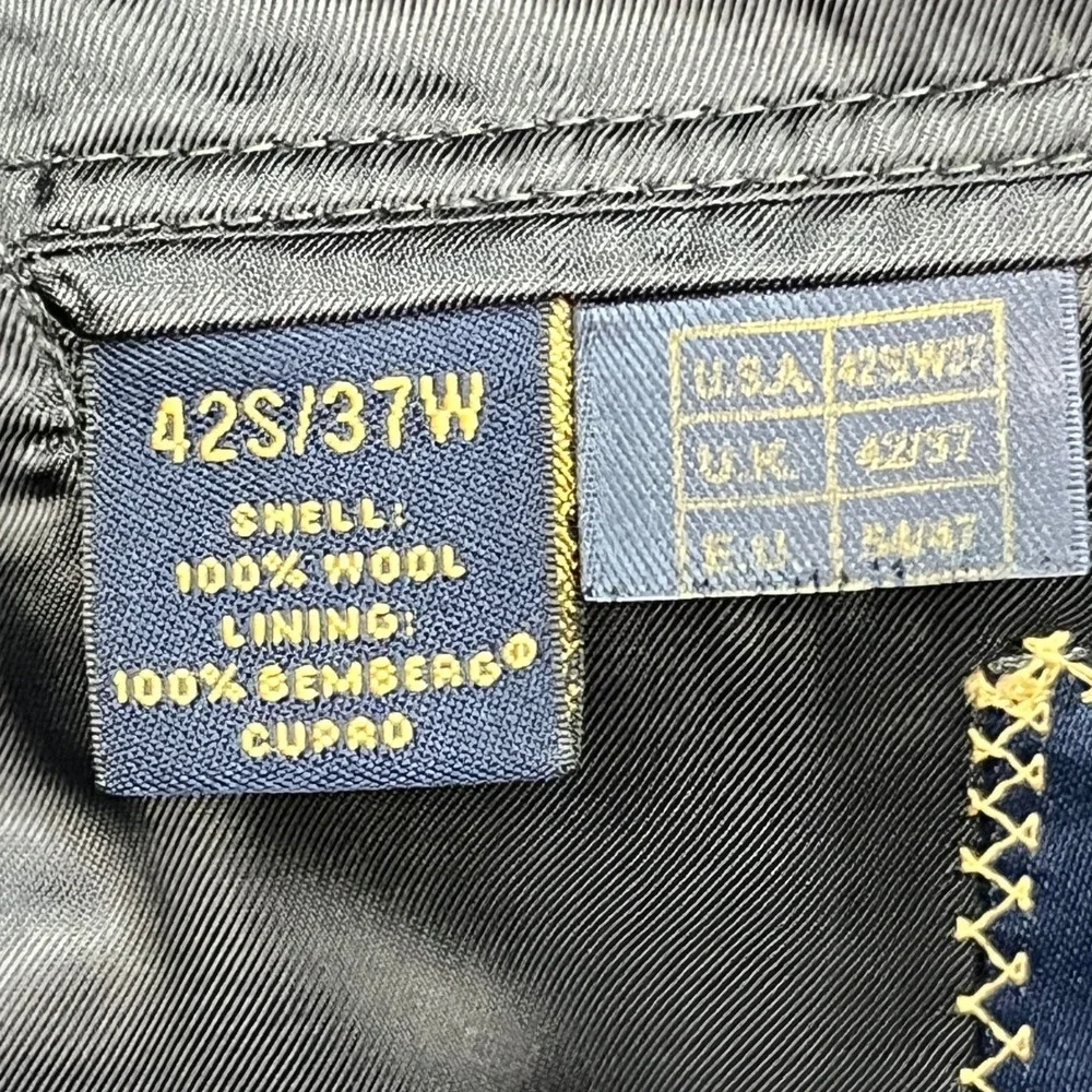 Brooks Brothers 1818 Madison Blazer Mens 42S Gray Saxxon Wool Pinstripe‎ USA
